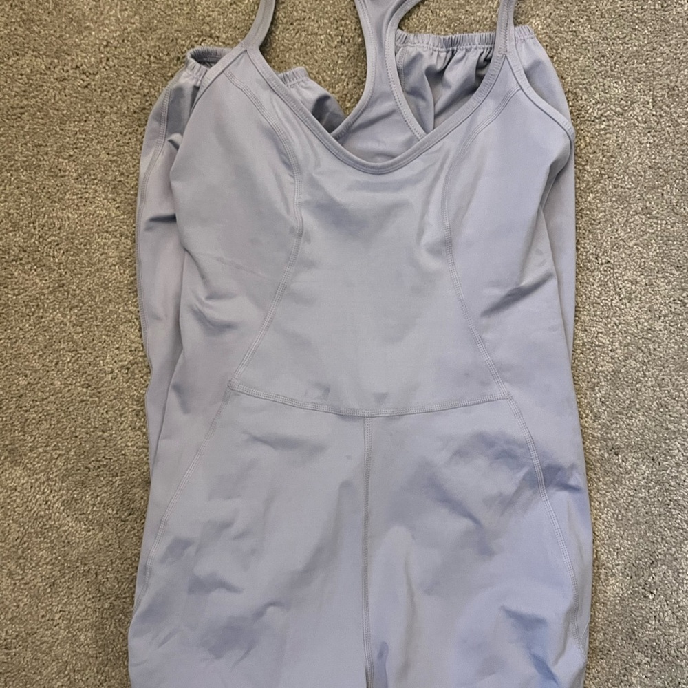 Light Blue Free People Movement Jumpsuit - Size M